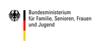 Logo des Bundesministeriums für Familie, Senioren, Frauen und Jugend