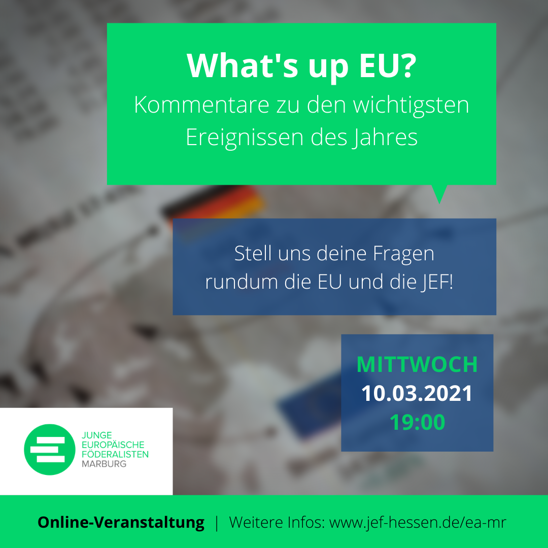 Europa-Abend Marburg Online: What's up EU?