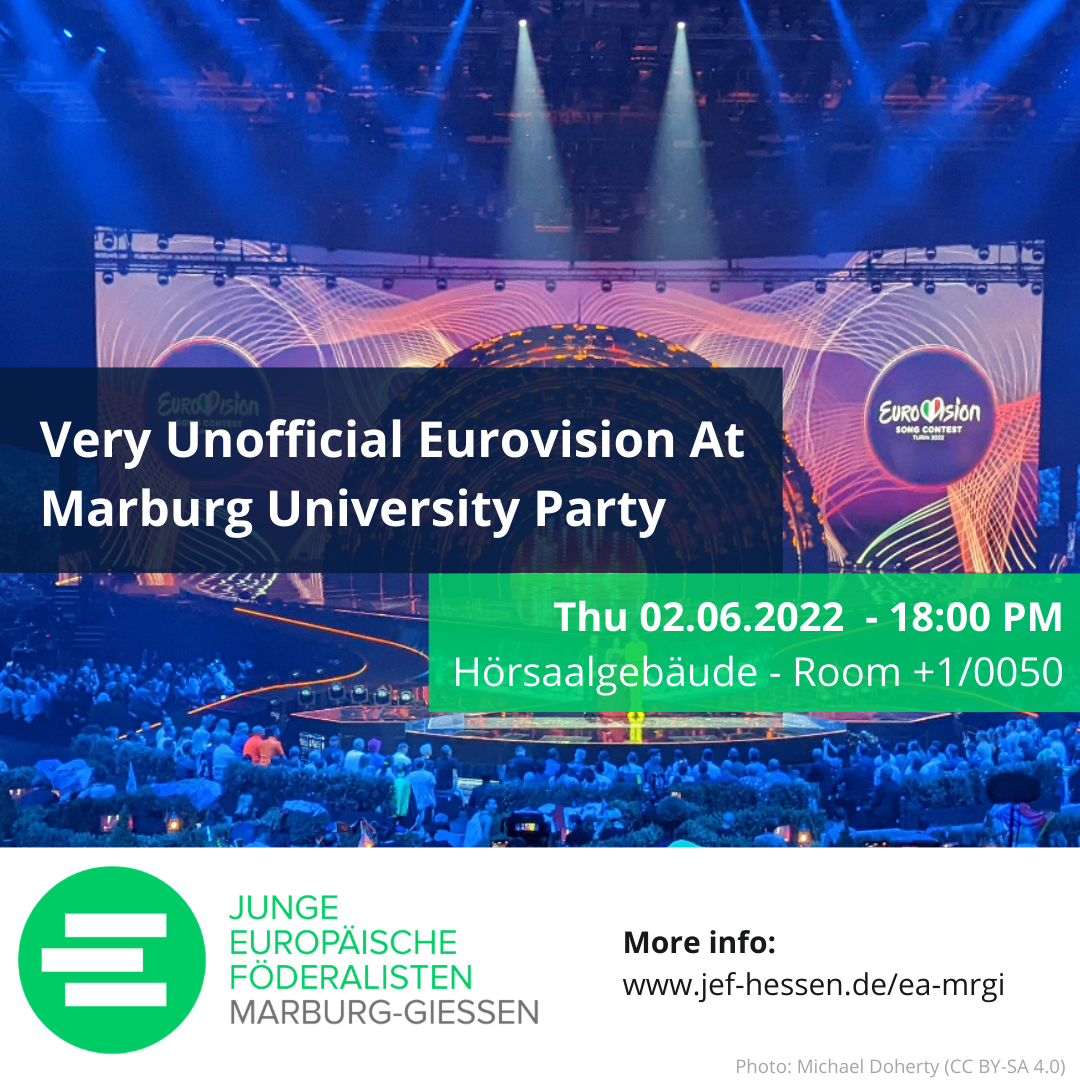Very Unofficial Eurovision At Marburg University Party, Do, 02.06.2022